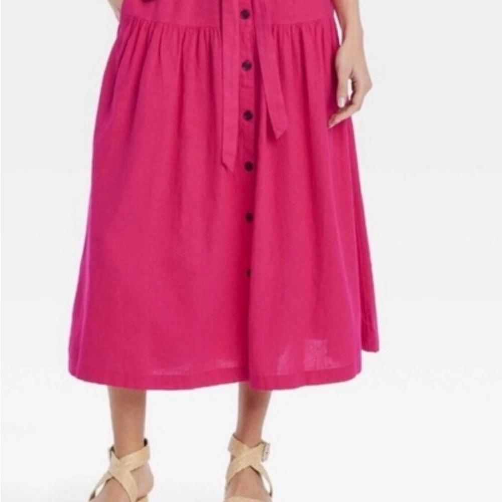 Universal Thread Fuchsia A-Line Skirt